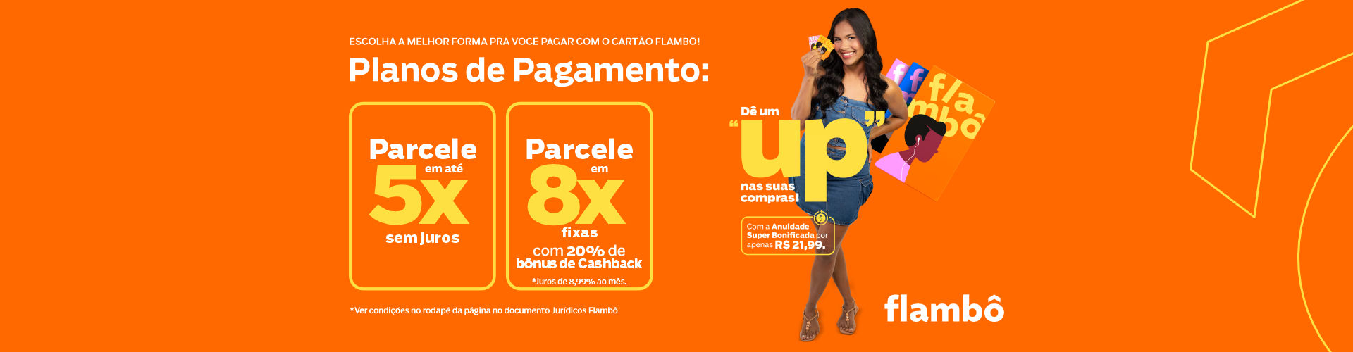 Cartão Flambô — Com Flambô é mais fácil